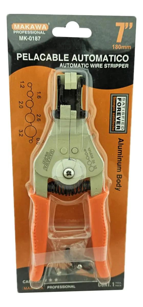 ALICATE PELACABLE AUTOMATICO NARANJO - 1