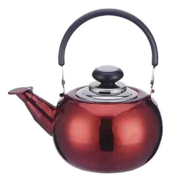 TETERA DE ACERO INOXIDABLE 0.8L COLOR ROJO IDEAL PARA INFUSIONES - 1