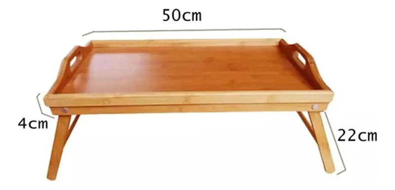 BANDEJA DE DESAYUNO PLEGABLE DE MADERA PARA MESA - 5