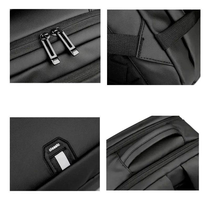 MOCHILA IMPERMEABLE CON CARGA USB PARA VIAJE Y NOTEBOOK - 2