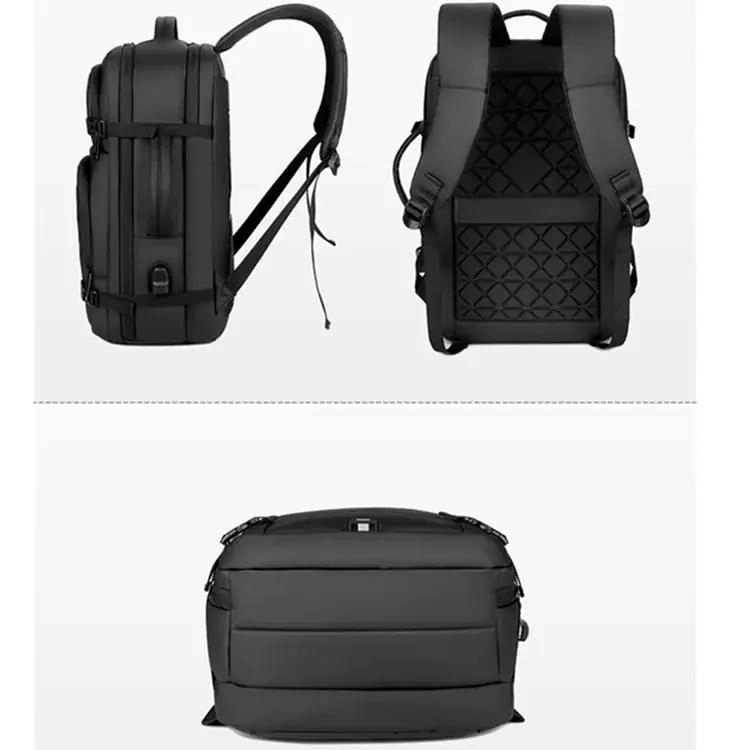 MOCHILA IMPERMEABLE CON CARGA USB PARA VIAJE Y NOTEBOOK - 6