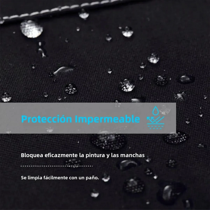 DELANTAL DE COCINA IMPERMEABLE Y AJUSTABLE CON BOLSILLOS - 9