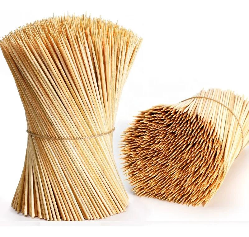 BROCHETAS DE BAMBU DESECHABLES PARA ASADOS 35CM 600 UNIDADES - 2