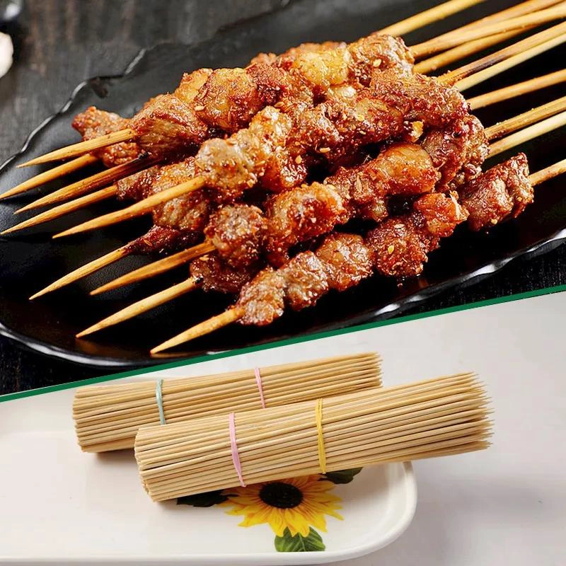 BROCHETAS DE BAMBU DESECHABLES PARA ASADOS 35CM 600 UNIDADES - 4