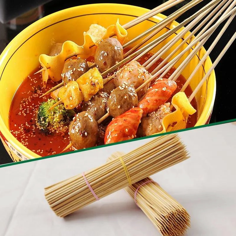 BROCHETAS DE BAMBU DESECHABLES PARA ASADOS 35CM 600 UNIDADES - 5