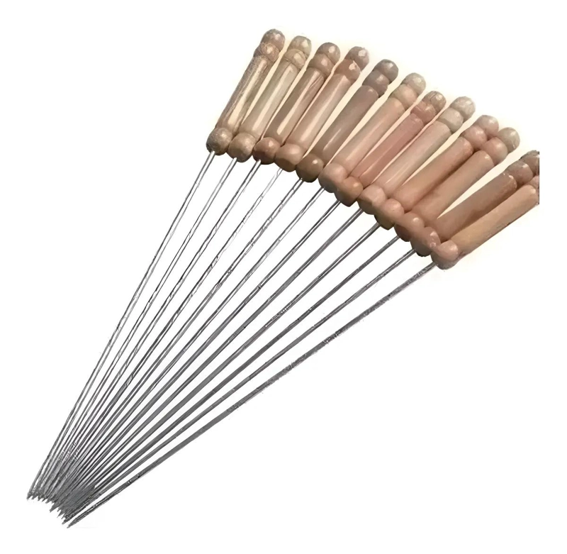 50 PINCHOS DE ACERO INOXIDABLE PARA BROCHETAS Y ANTICUCHOS - 1