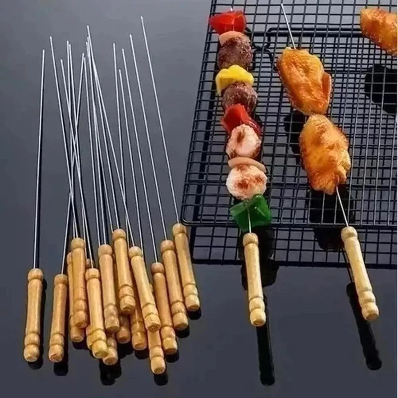 50 PINCHOS DE ACERO INOXIDABLE PARA BROCHETAS Y ANTICUCHOS - 2