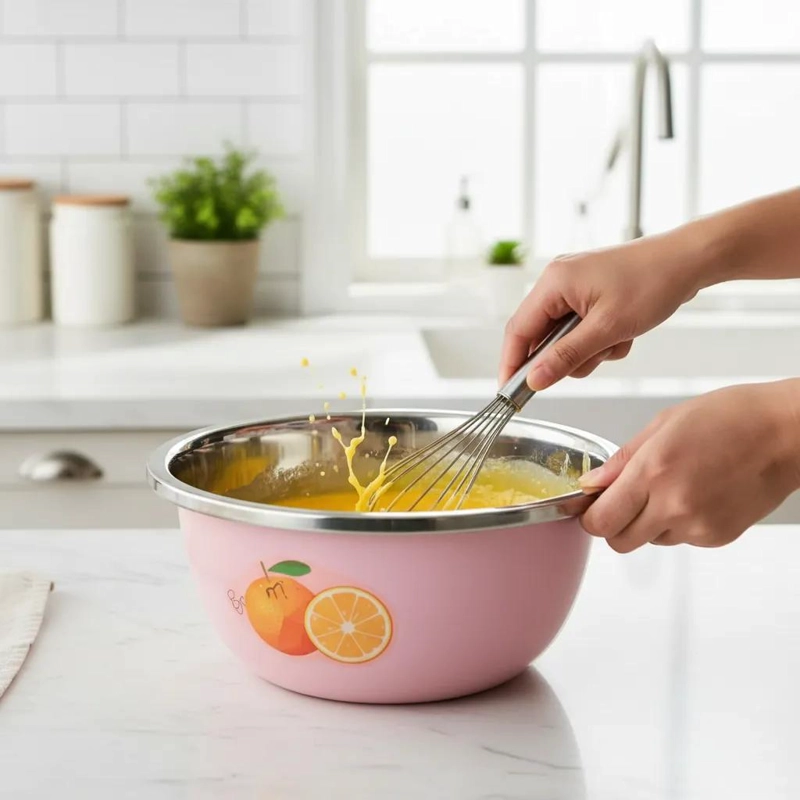 BOWL DE ACERO INOXIDABLE 24 CM CON DISEÑO ELEGANTE Y FUNCIONAL - 4