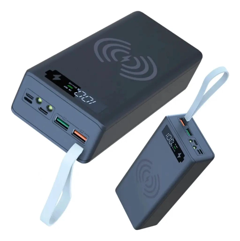 BATERIA EXTERNA 80000MAH CARGA SOLAR Y USB-C PORTATIL - 10