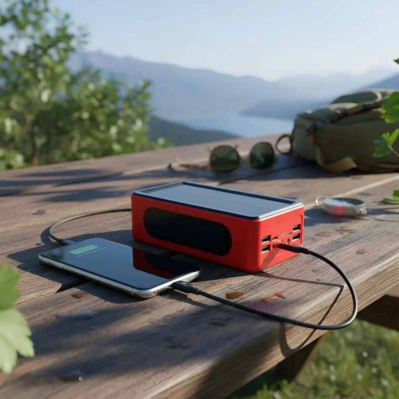 BATERIA EXTERNA 80000MAH CARGA SOLAR Y USB-C PORTATIL - 3