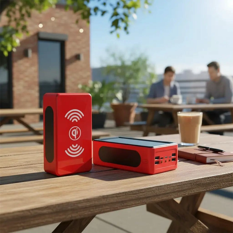 BATERIA EXTERNA 80000MAH CARGA SOLAR Y USB-C PORTATIL - 7