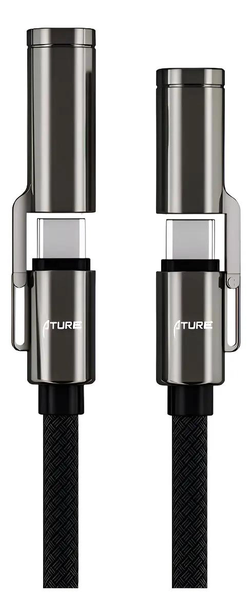 CABLE TIPO-C RAPIDO 240W CON ILUMINACION LED 1.2M - 1