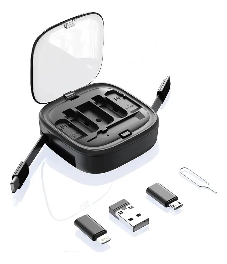 KIT DE CARGA RAPIDA USB TIPO-C Y LIGHTNING CON SOPORTE - 1