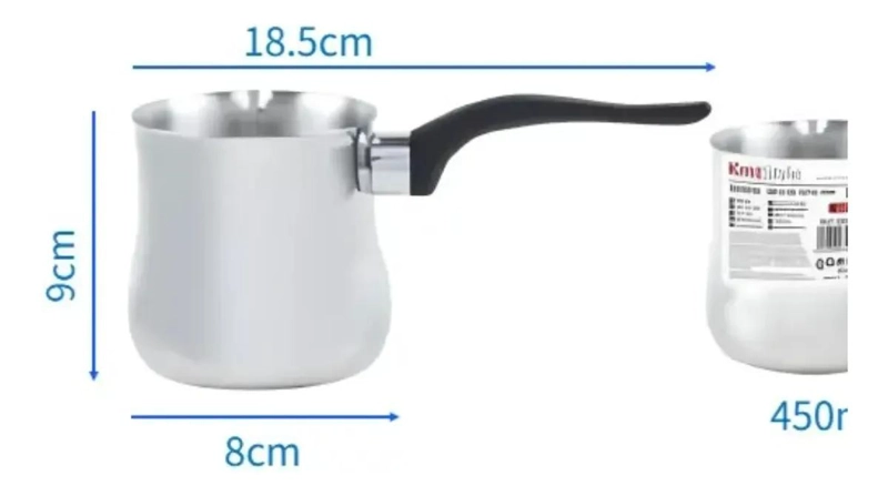 TAZA DE ACERO INOXIDABLE 450ML PARA BEBIDAS CALIENTES - 3