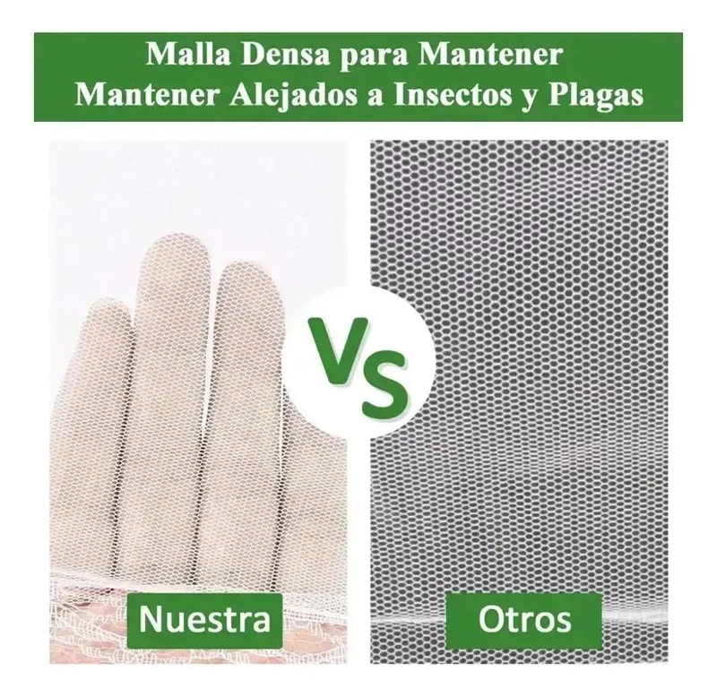 CUBIERTAS PLEGABLES DE MALLA PARA ALIMENTOS EN PAQUETE DE 3 - 5