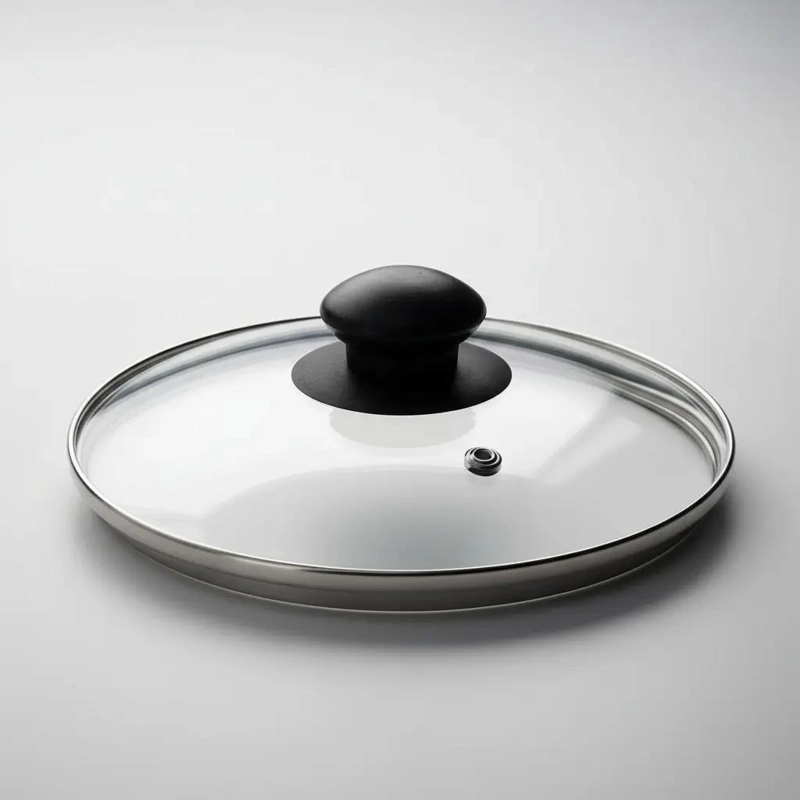 TAPA DE OLLA VAPORIERA DE VIDRIO 18 CM PARA COCCION SALUDABLE - 2