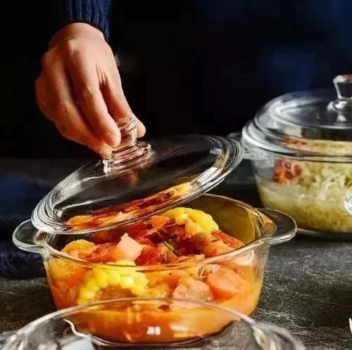 OLLA DE VIDRIO CUENCO CON TAPA PARA ENSALADAS 2.5 LITROS - 2