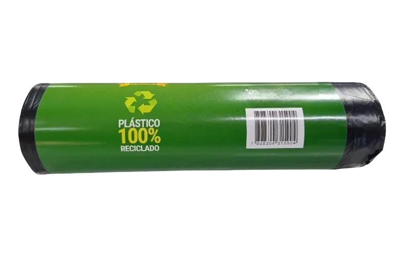 PACK DE 5 ROLLOS DE BOLSAS DE BASURA NEGRAS 80X110 CM - 1