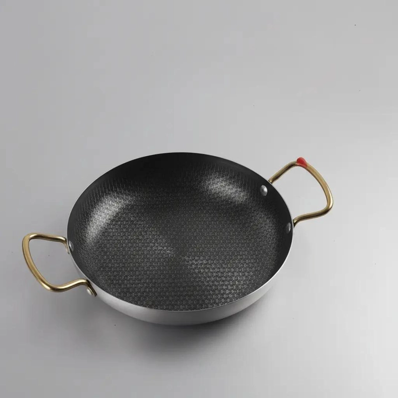 OLLA DE ACERO INOXIDABLE PARA FREIR 24 CM IDEAL PARA COCINAR - 1