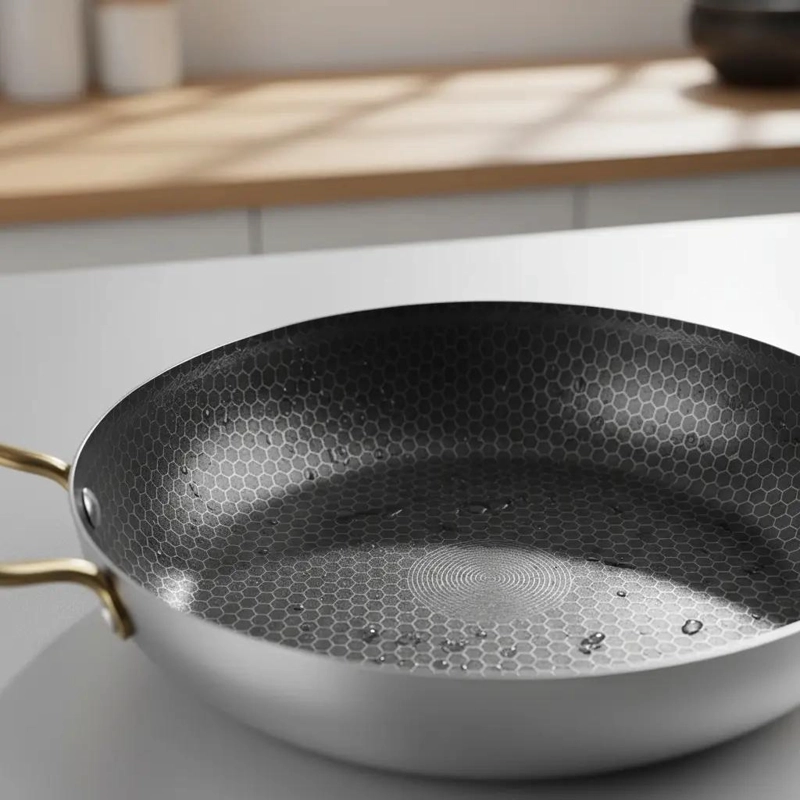 OLLA DE ACERO INOXIDABLE PARA FREIR 24 CM IDEAL PARA COCINAR - 2
