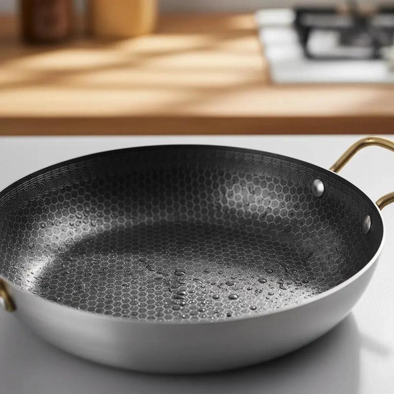 OLLA DE ACERO INOXIDABLE PARA FREIR 24 CM IDEAL PARA COCINAR - 7