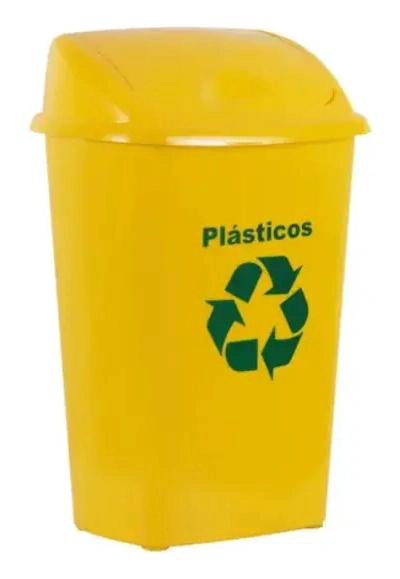 PACK DE 3 BASUREROS DE 30 LITROS PARA RECICLAJE EN COLORES - 2