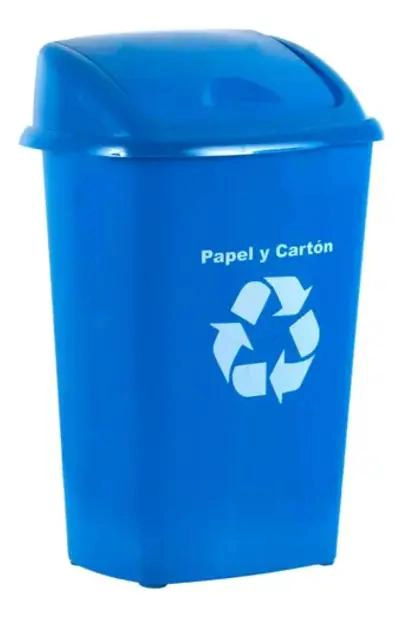 PACK DE 3 BASUREROS DE 30 LITROS PARA RECICLAJE EN COLORES - 4