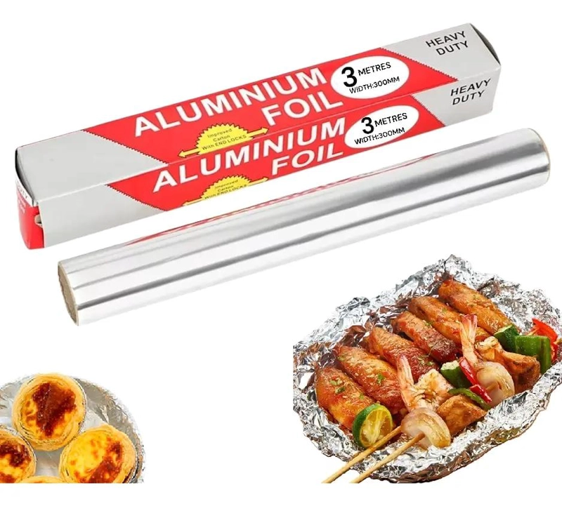 PAPEL ALUMINIO PARA COCINA 30CM X 3M IDEAL PARA ALIMENTOS - 1