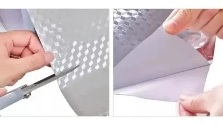 PAPEL ALUMINIO AUTOADHESIVO PARA DECORACION DE COCINA 5M X 60CM - 2