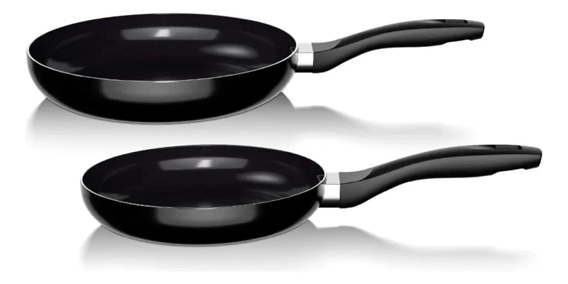 SET DE BATERIA DE COCINA ANTIADHERENTE DE 15 PIEZAS EN COLOR NEGRO - 6