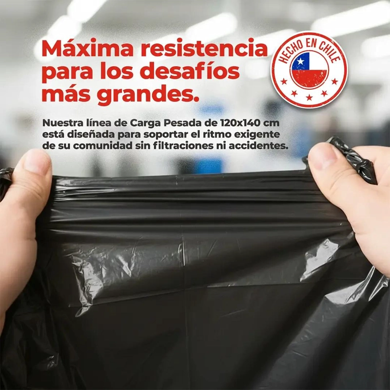 BOLSAS NEGRAS EXTRA GRANDES PARA BASURA 240 LITROS - 2