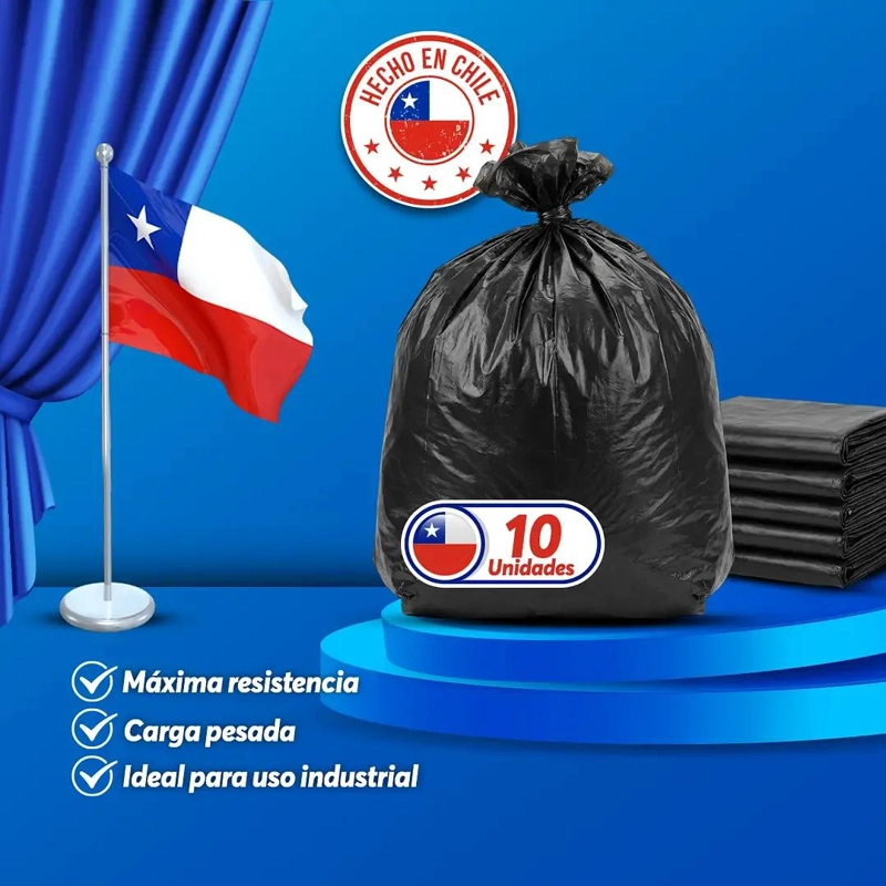 BOLSAS NEGRAS EXTRA GRANDES PARA BASURA 240 LITROS - 4