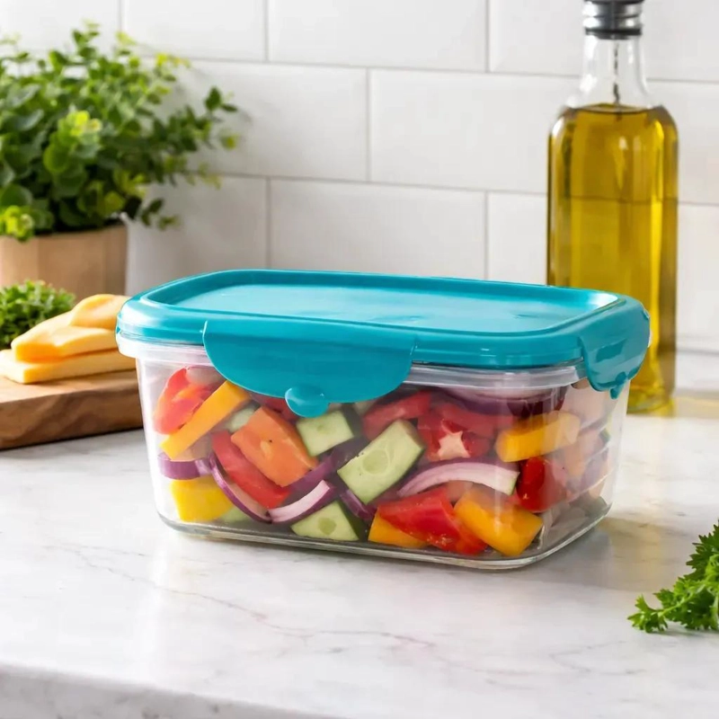 RECIPIENTES HERME TICOS DE PLASTICO Y SILICONA PARA ALIMENTOS - 3