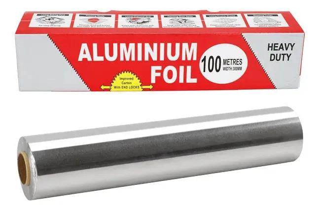 ROLLO DE PAPEL ALUMINIO PARA COCINA Y HORNO 100 METROS - 1