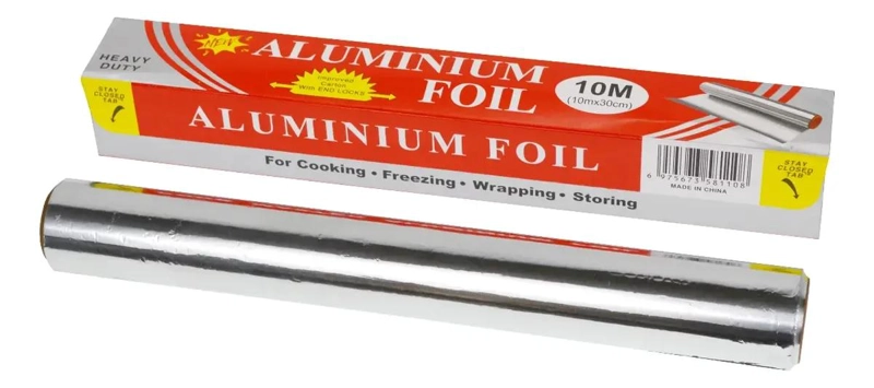 PACK DE 6 ROLLOS DE PAPEL ALUMINIO DE 10 METROS PARA COCINA - 1