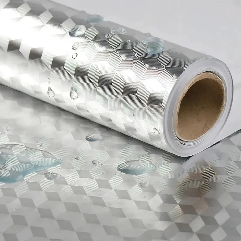 PAPEL ALUMINIO AUTOADHESIVO PARA COCINA Y MUEBLES 3M - 2