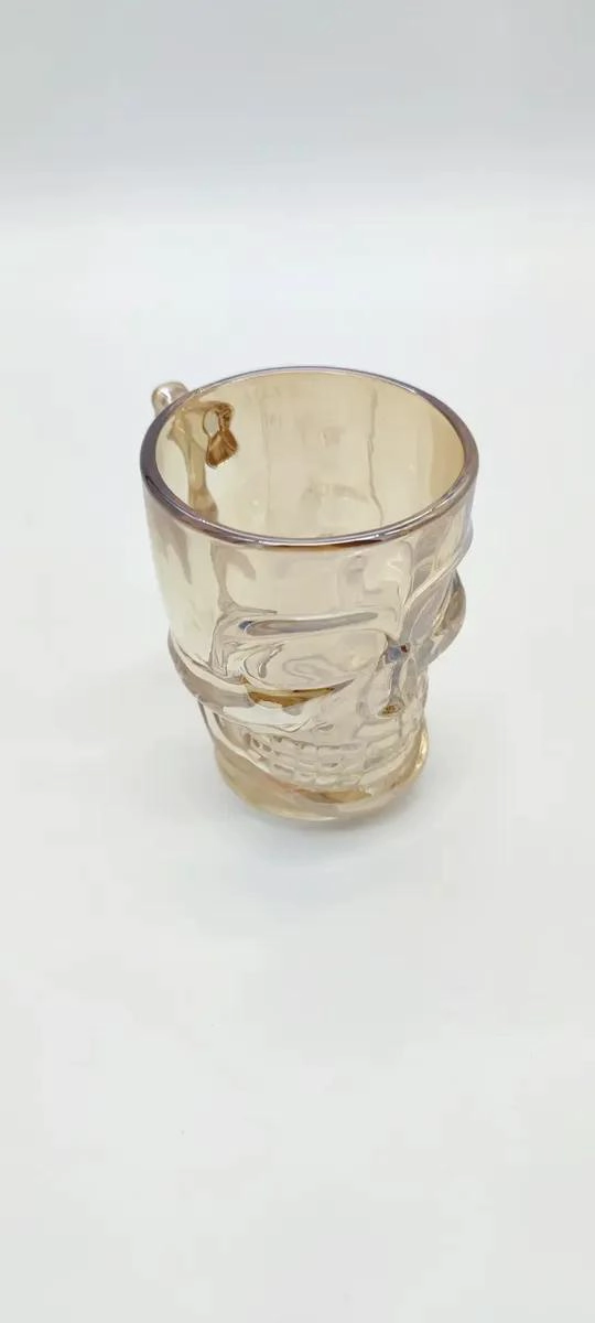 PACK DE 2 VASOS CERVECEROS DE VIDRIO CALAVERA 500ML - 3