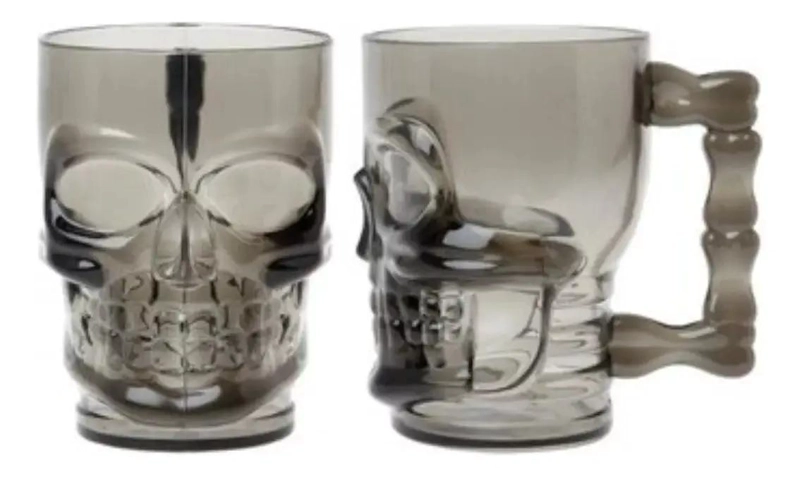 PACK DE 2 TAZONES DE VIDRIO CALAVERA DE 500CC - 4