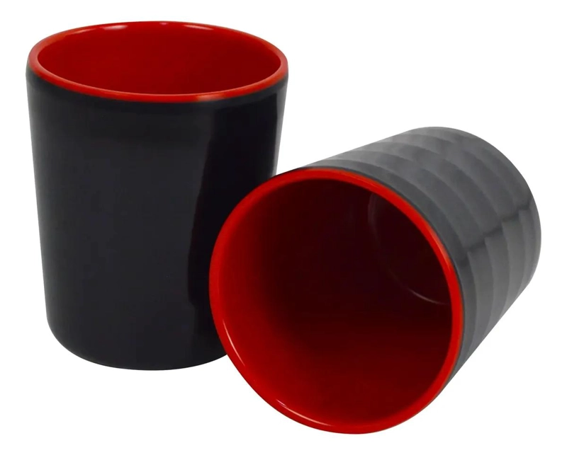 PACK DE 6 VASOS REUTILIZABLES DE MELAMINA PARA BEBIDAS 200ML - 1