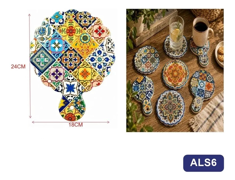 POSAVASOS DECORATIVOS PARA MESA Y COCINA - 3