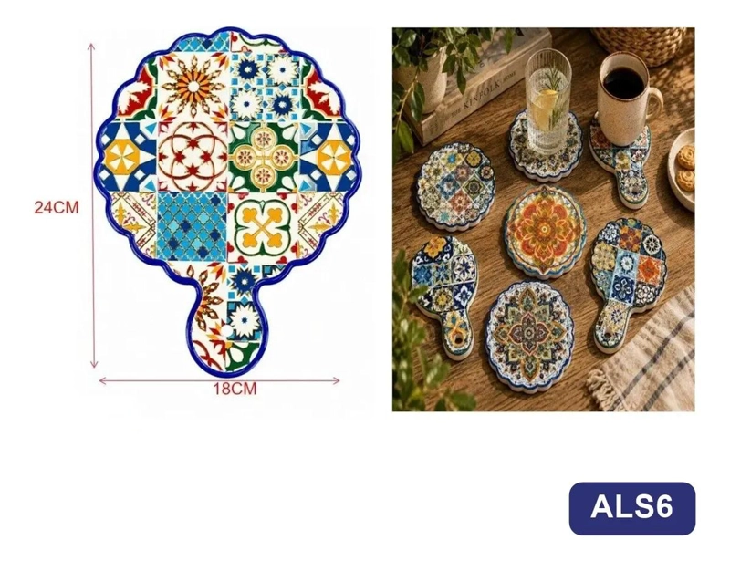 POSAVASOS DECORATIVOS PARA MESA Y COCINA - 3