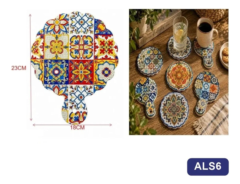 POSAVASOS DECORATIVOS PARA MESA Y COCINA - 3