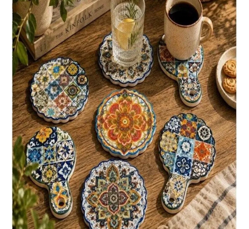 POSAVASOS DECORATIVOS PARA MESA Y COCINA - 2