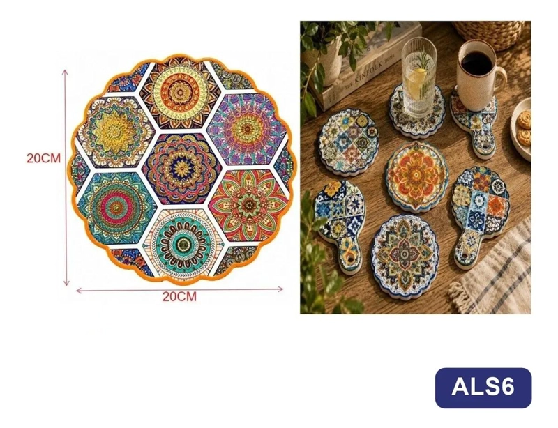 POSAVASOS DECORATIVOS PARA MESA Y COCINA - 3