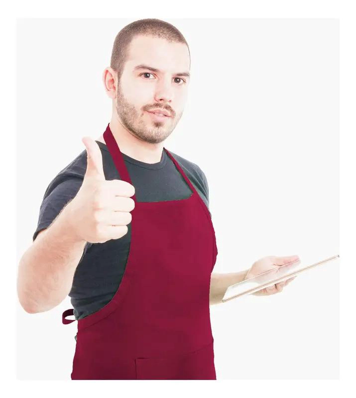 JUEGO DE 6 DELANTALES DE TERCIOPELO PARA COCINA Y ARTE - 10