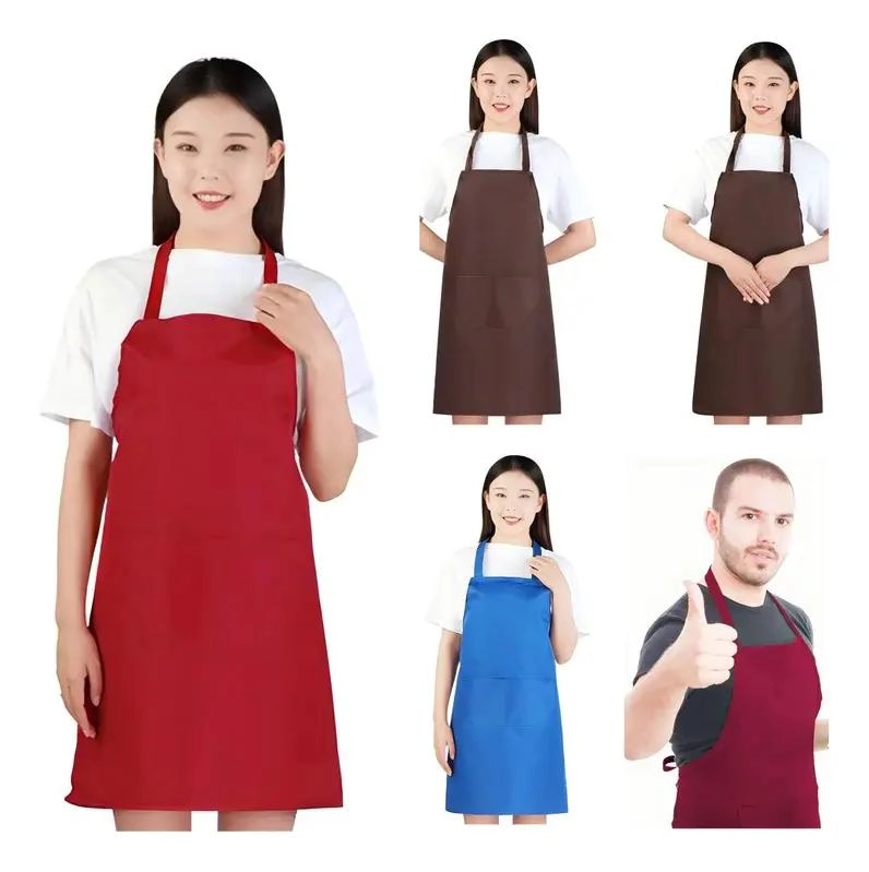 JUEGO DE 6 DELANTALES DE TERCIOPELO PARA COCINA Y ARTE - 2