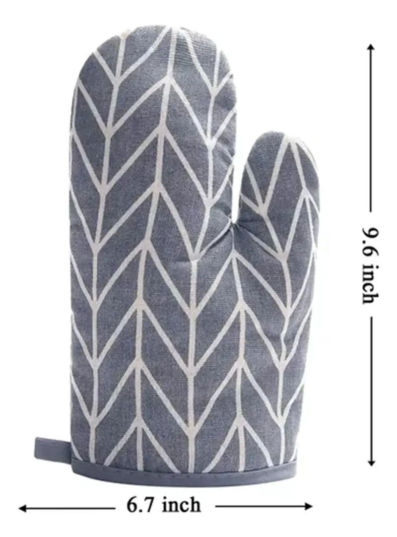 SET DE 4 GUANTES Y AGARRADERAS PARA COCINA RESISTENTES AL CALOR - 4