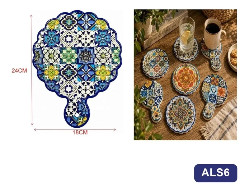 POSAVASOS DECORATIVOS PARA MESA Y COCINA - 3