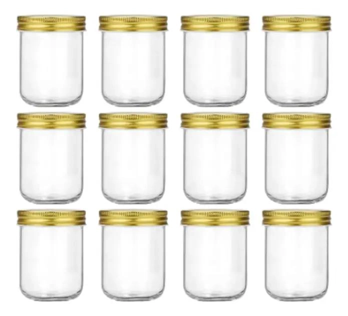 PACK DE 12 FRASCOS DE VIDRIO PARA CONSERVAR ALIMENTOS 200 ML - 4
