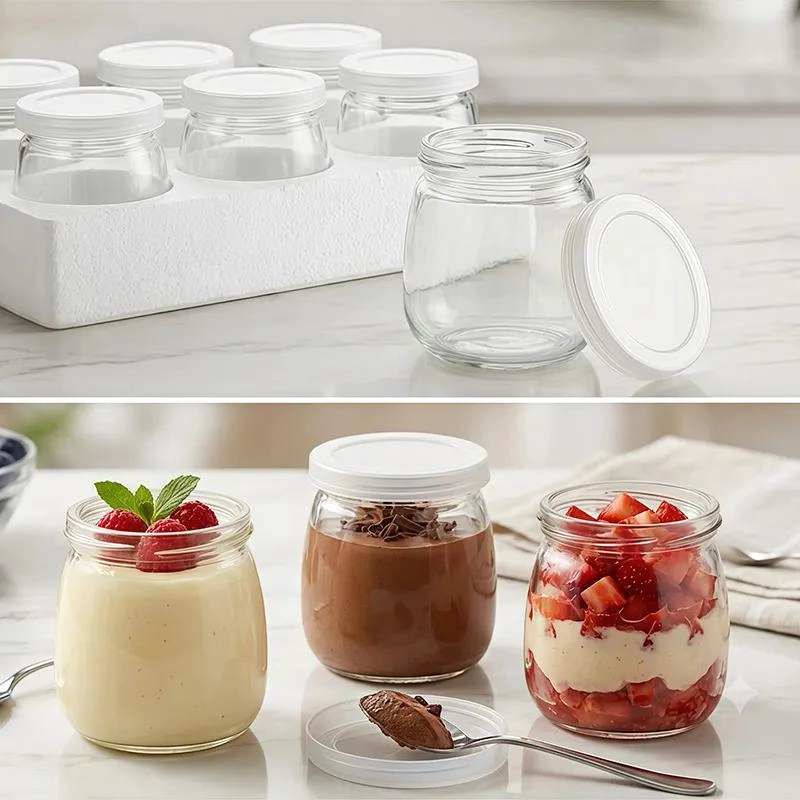 PACK DE 6 FRASCOS DE VIDRIO CON TAPA SELLADA DE 200ML - 1